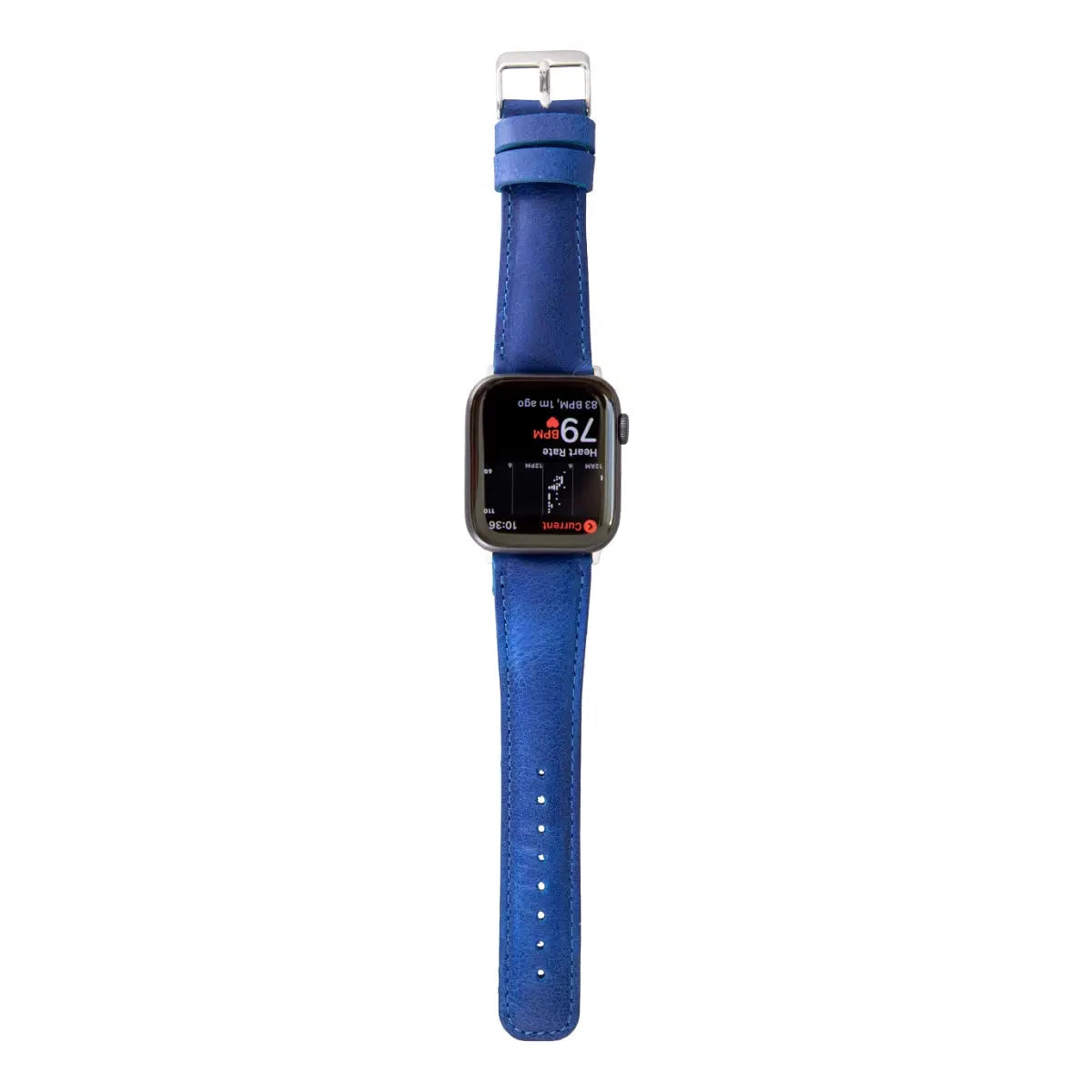 Blue Leather Classic Apple Watch Band