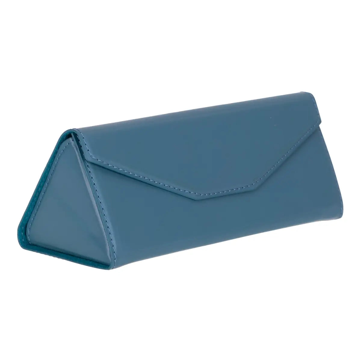 Blue Leather Glasses Case -O2Leather