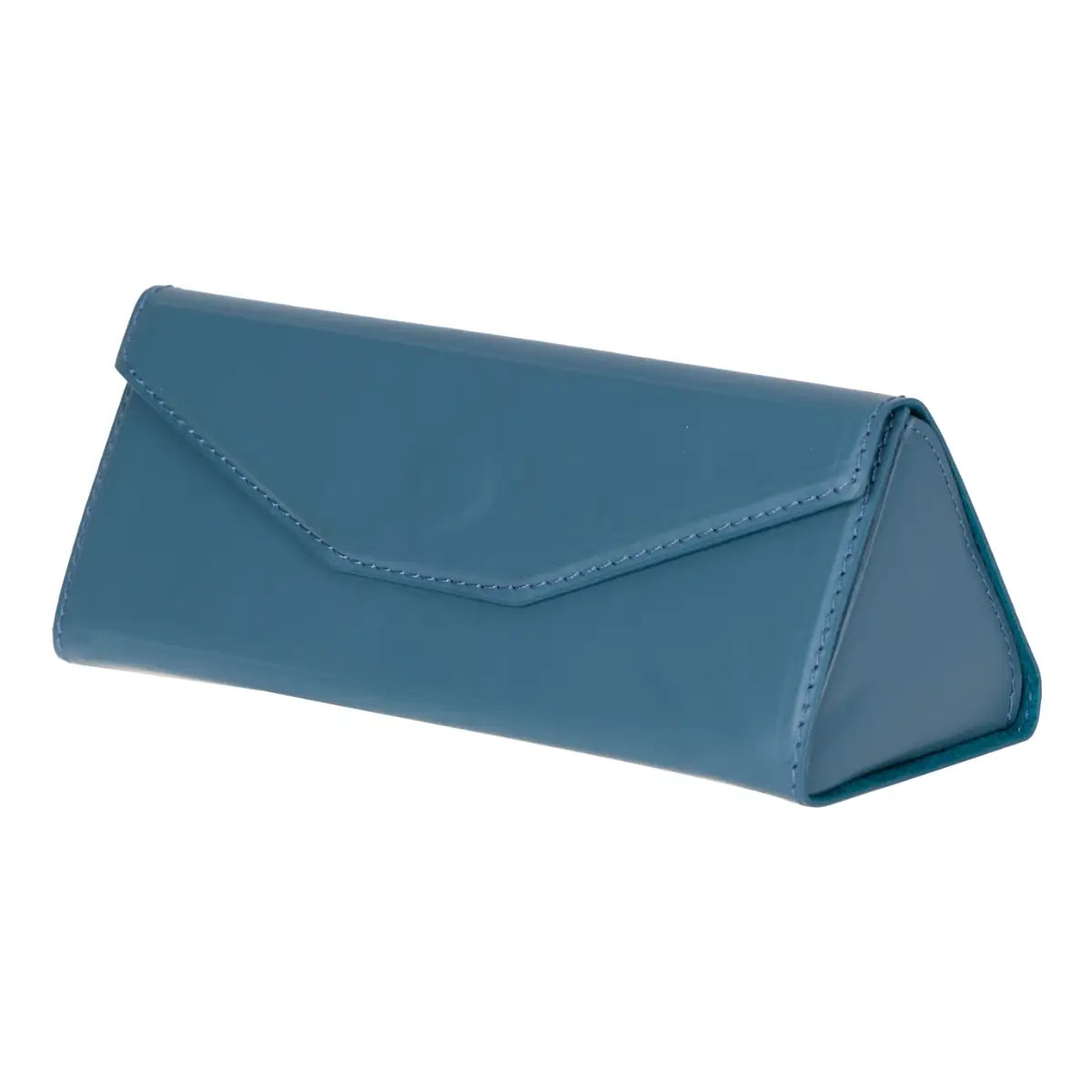 Blue Leather Glasses Case