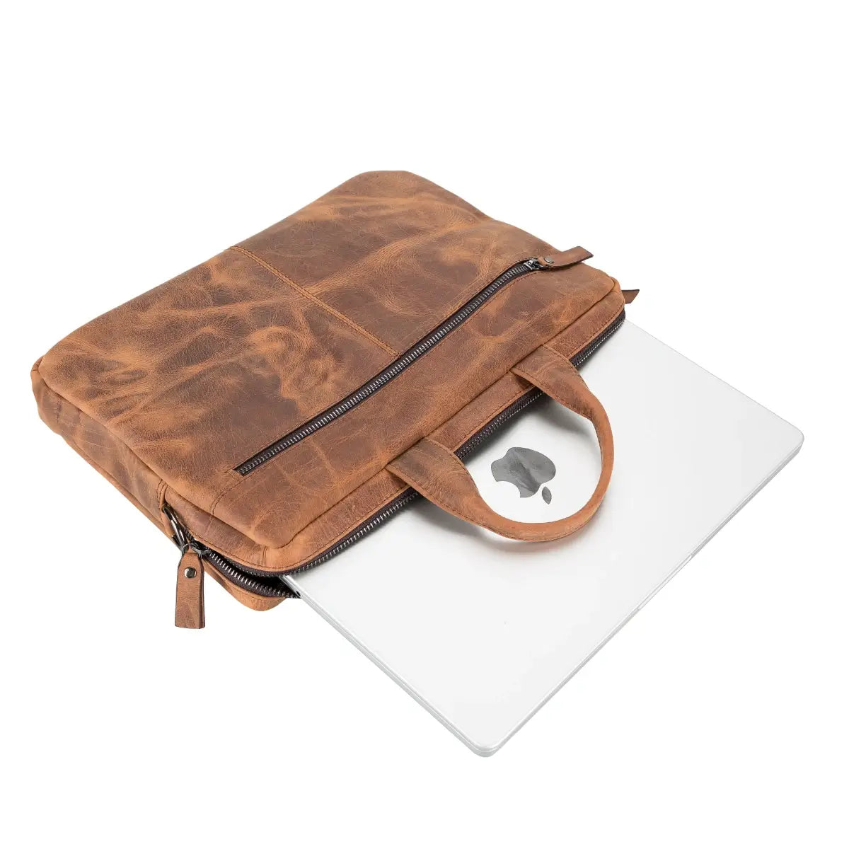 Brown Leather Business Briefcase