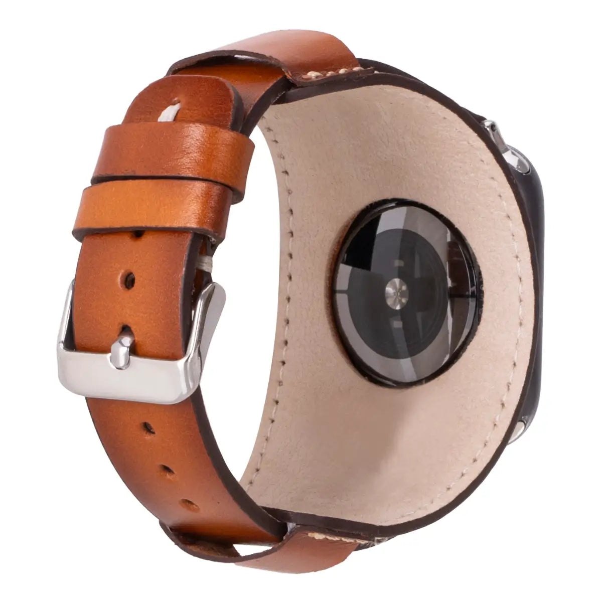 Brown Leather Cuff Apple Watch Band
