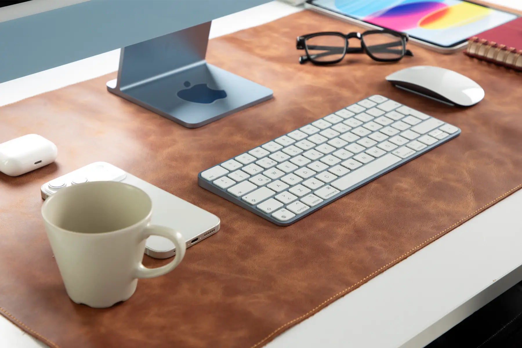 Brown Leather Desk Mat-Large Size