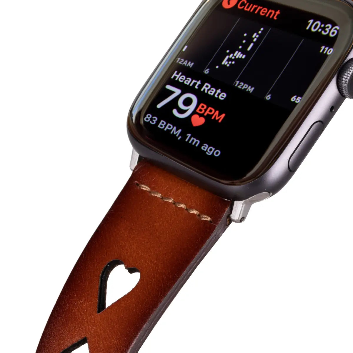 Brown Leather Sport Apple Watch Band