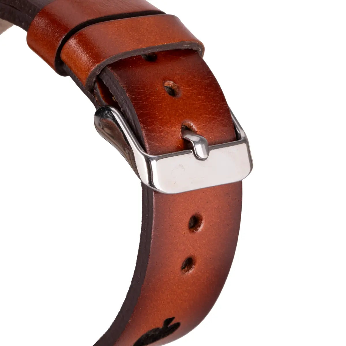 Brown Leather Sport Apple Watch Band
