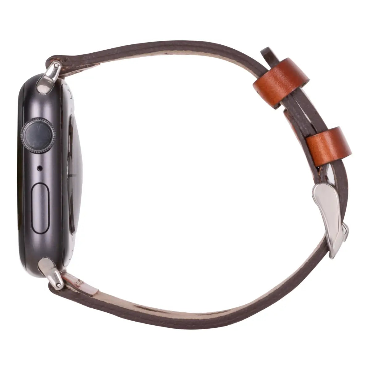 Brown Leather Sport Apple Watch Band