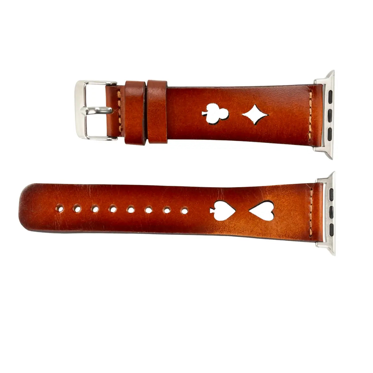 Brown Leather Sport Apple Watch Band