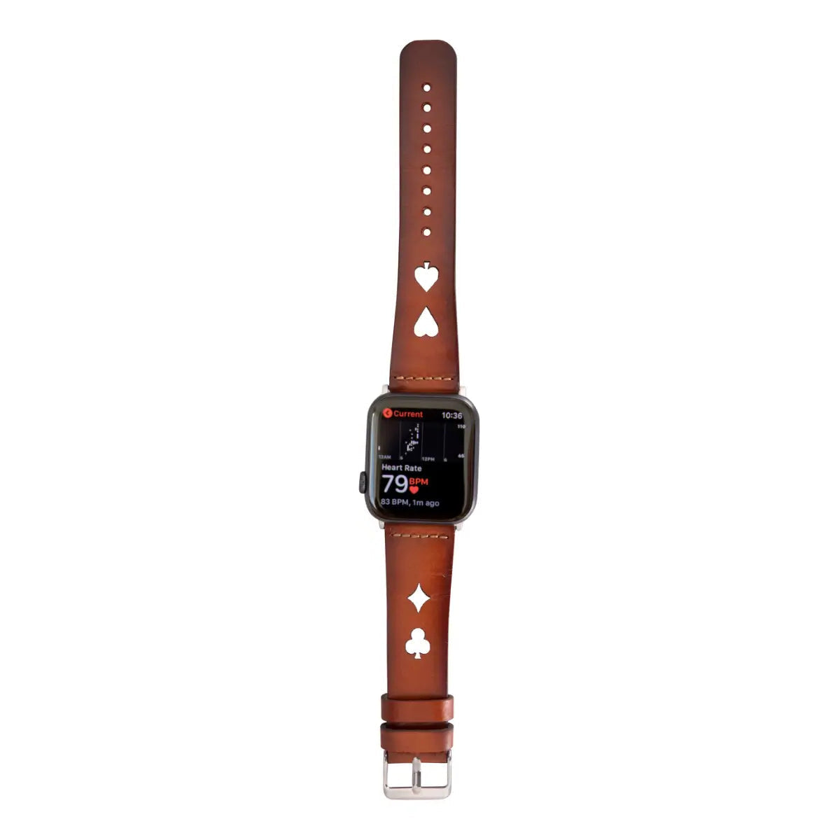 Brown Leather Sport Apple Watch Band