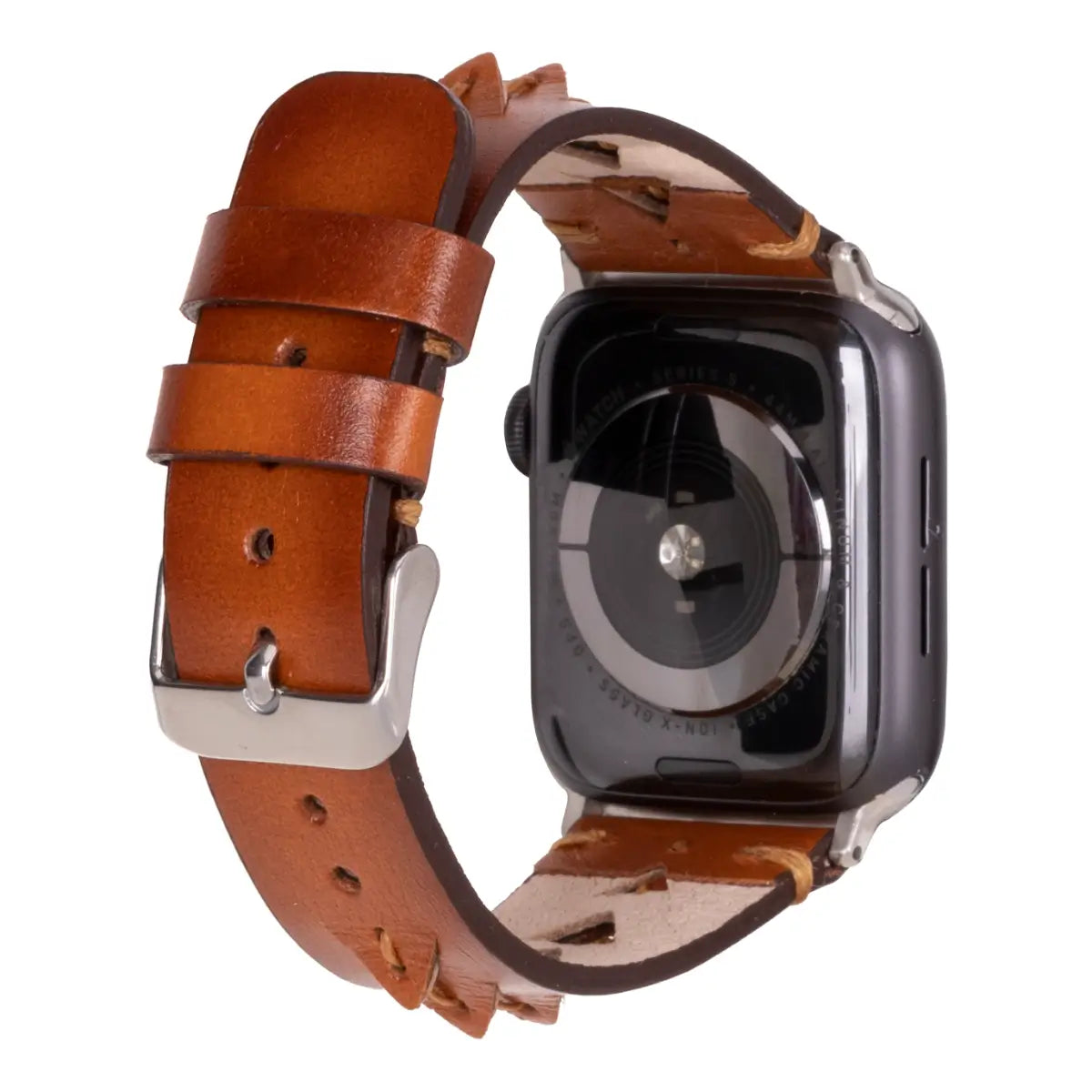 Brown Leather Sport Apple Watch Band