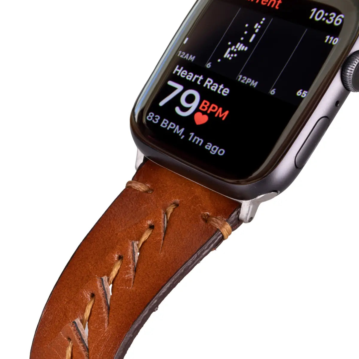Brown Leather Sport Apple Watch Band