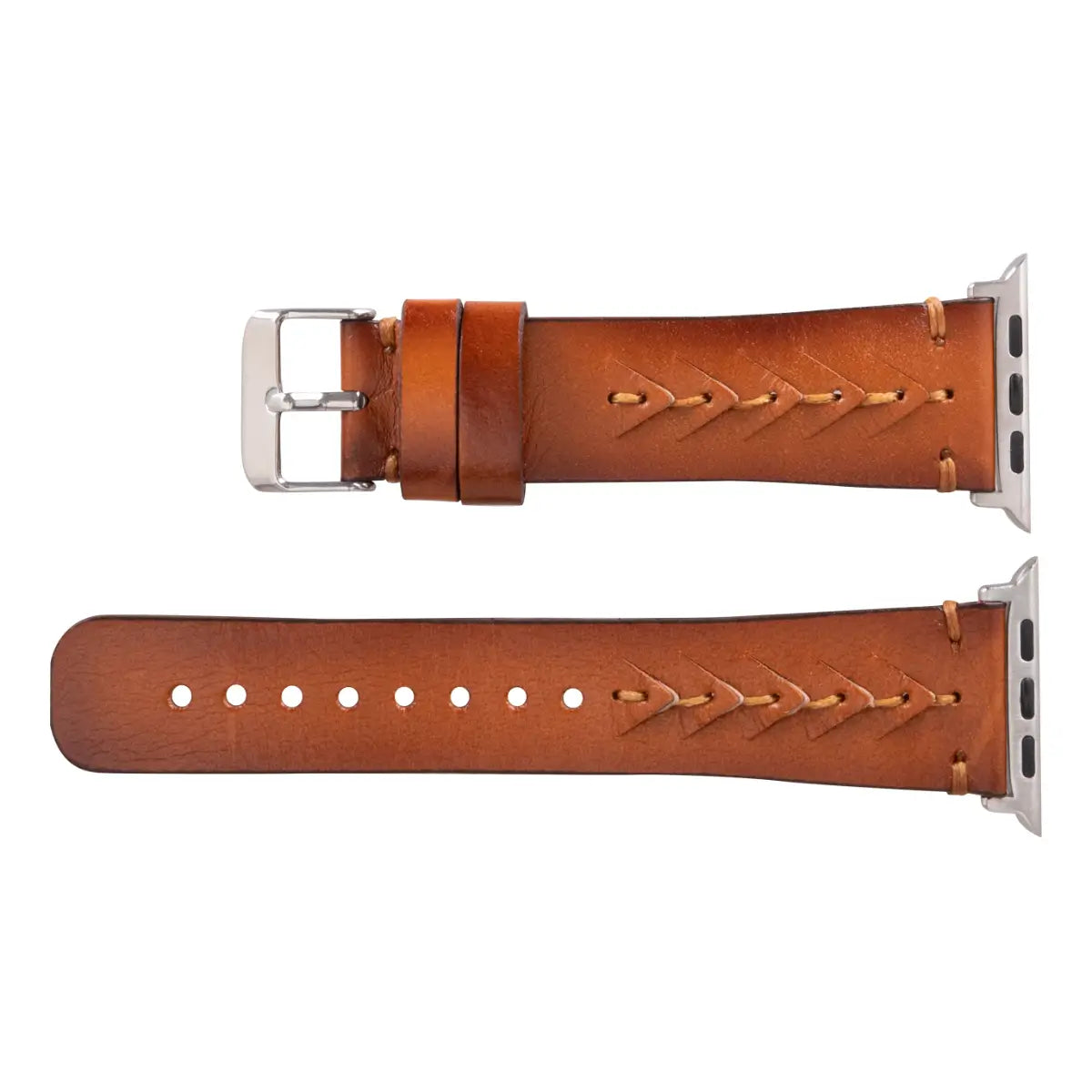 Brown Leather Sport Apple Watch Band