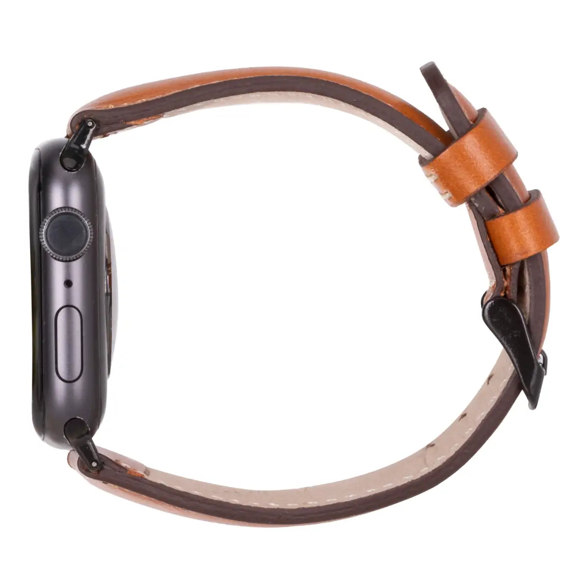 Brown Leather Sport Apple Watch Band