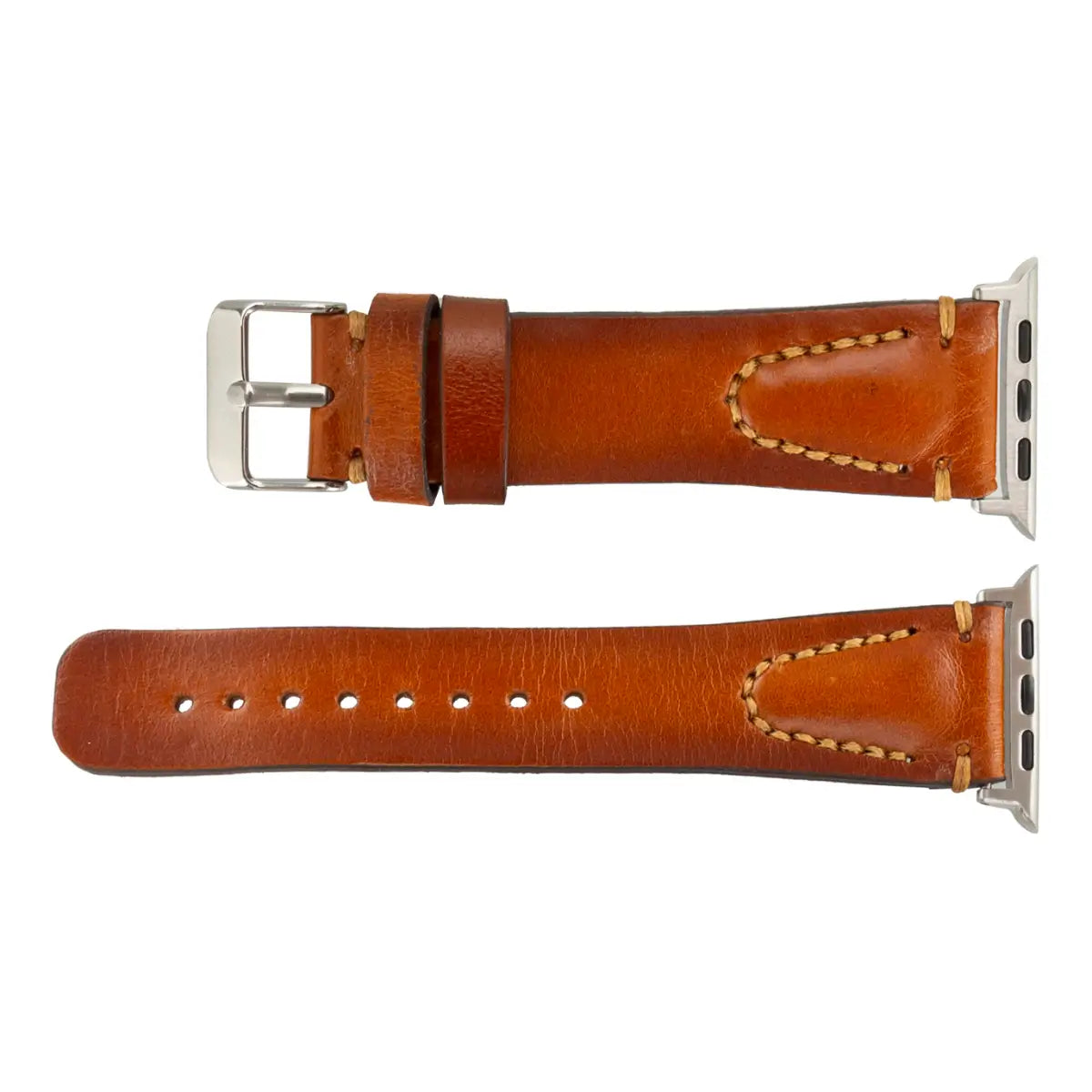 Brown Leather Sport Apple Watch Band