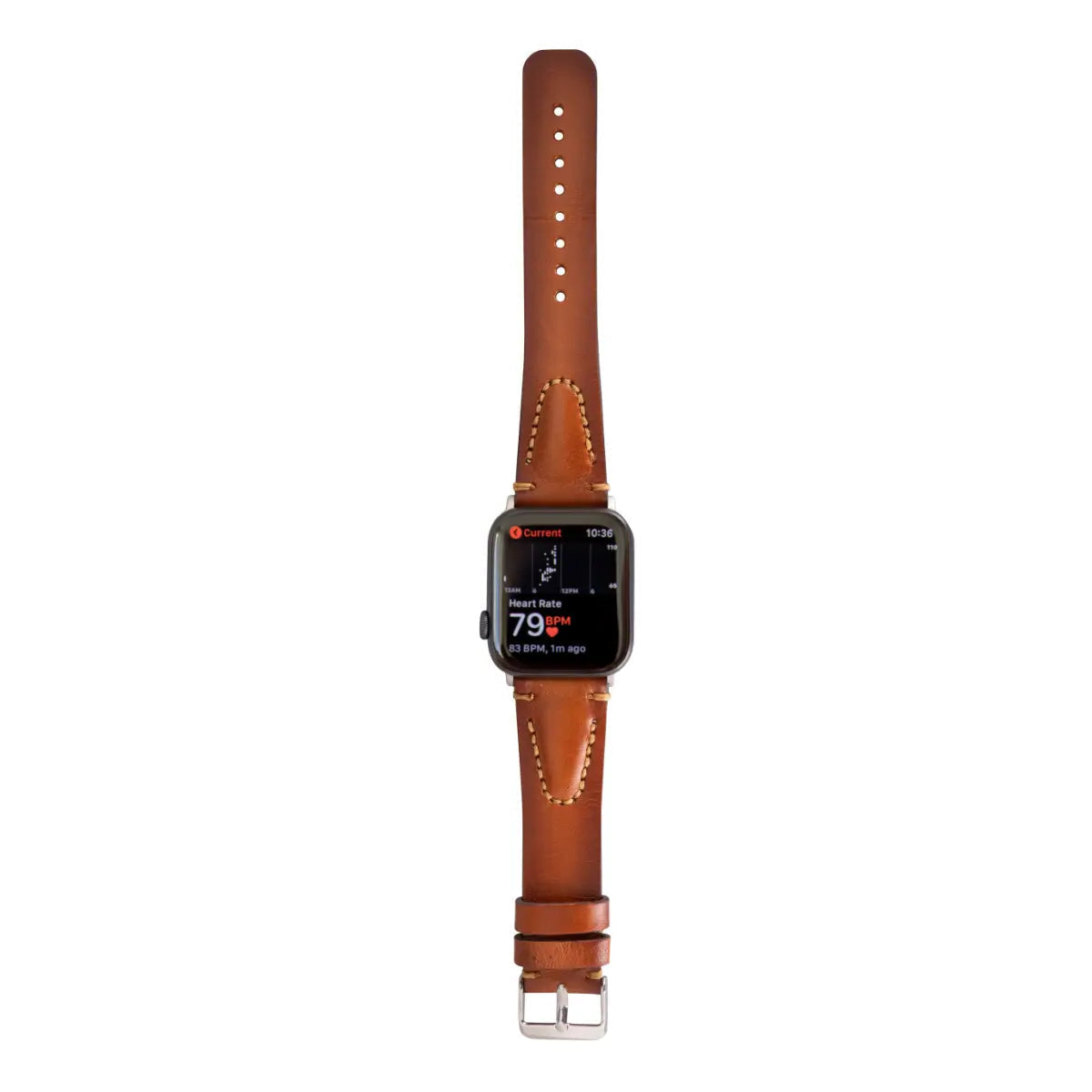Brown Leather Sport Apple Watch Band