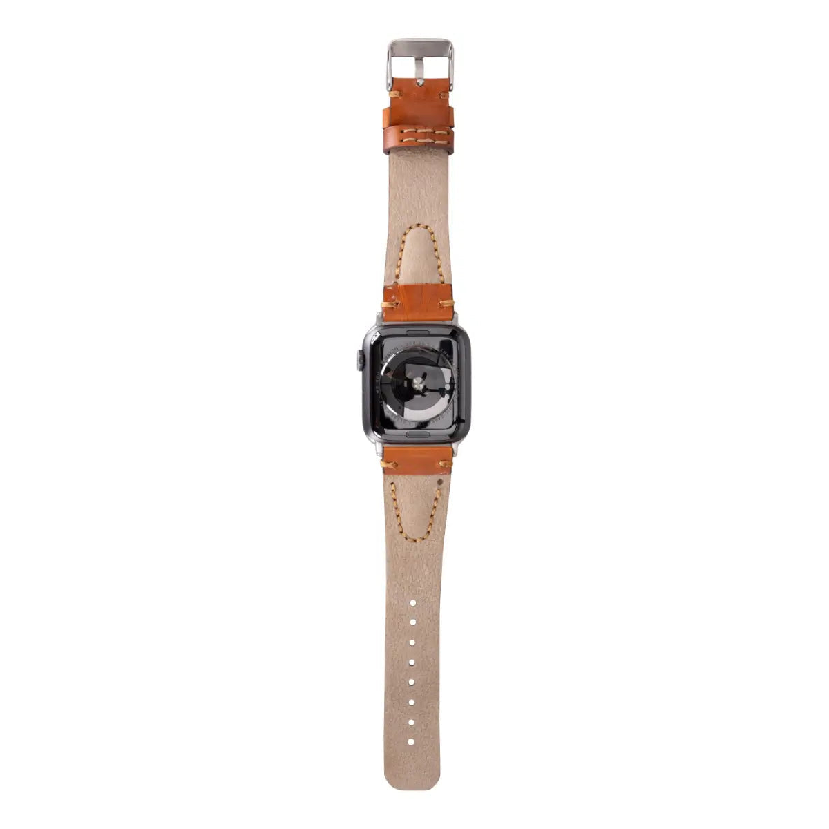 Brown Leather Sport Apple Watch Band