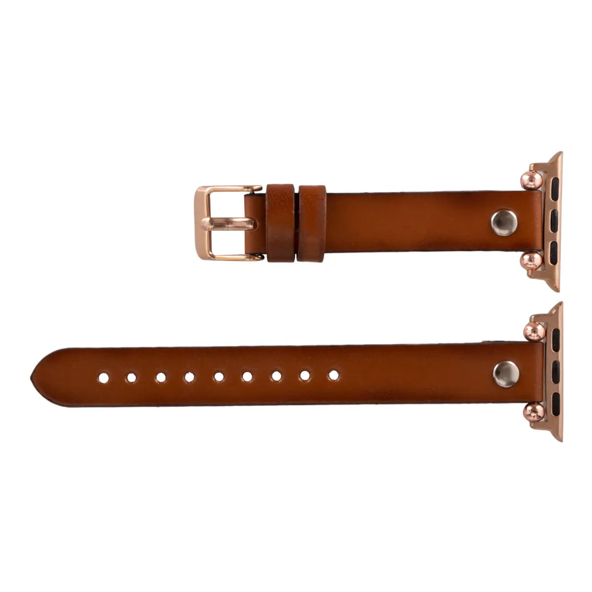 Brown Leather Ultra Slim Apple Watch Band
