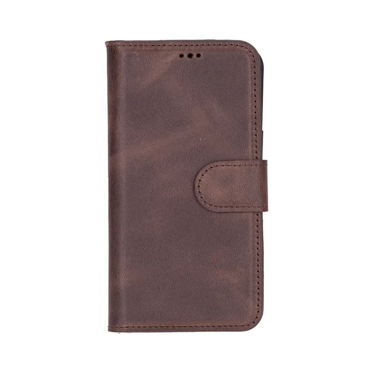 Brown Leather Wallet Case for iPhone 16e – O2 Leather