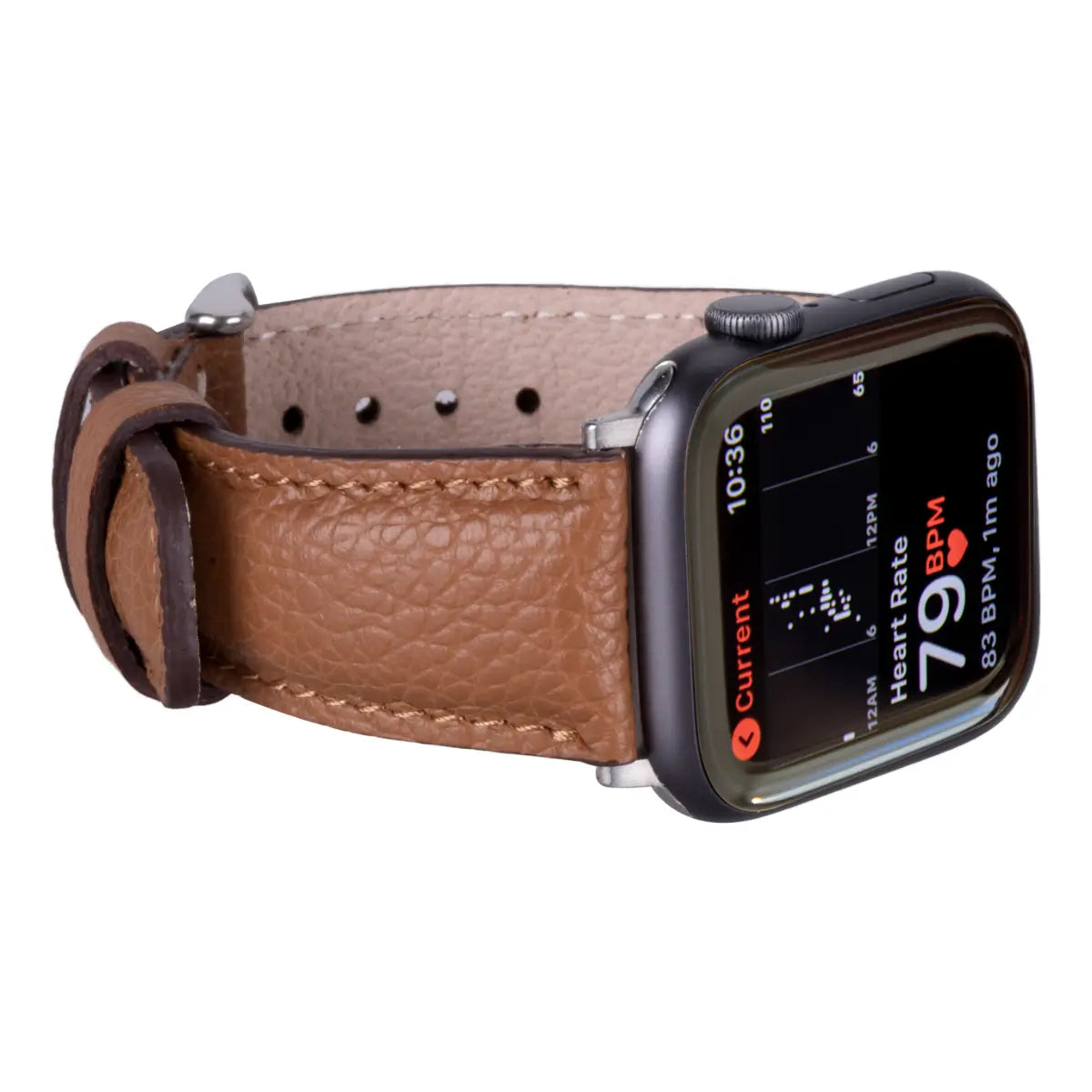 Brown Togo Leather Apple Watch Band