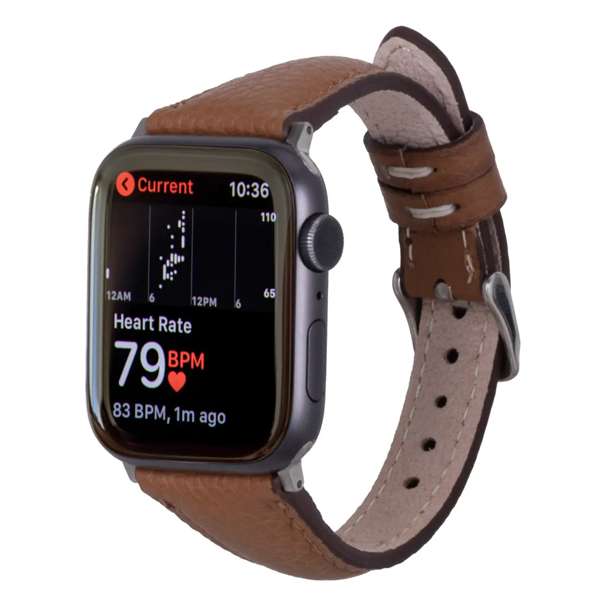 Brown Togo Leather Women's Apple Watch Band