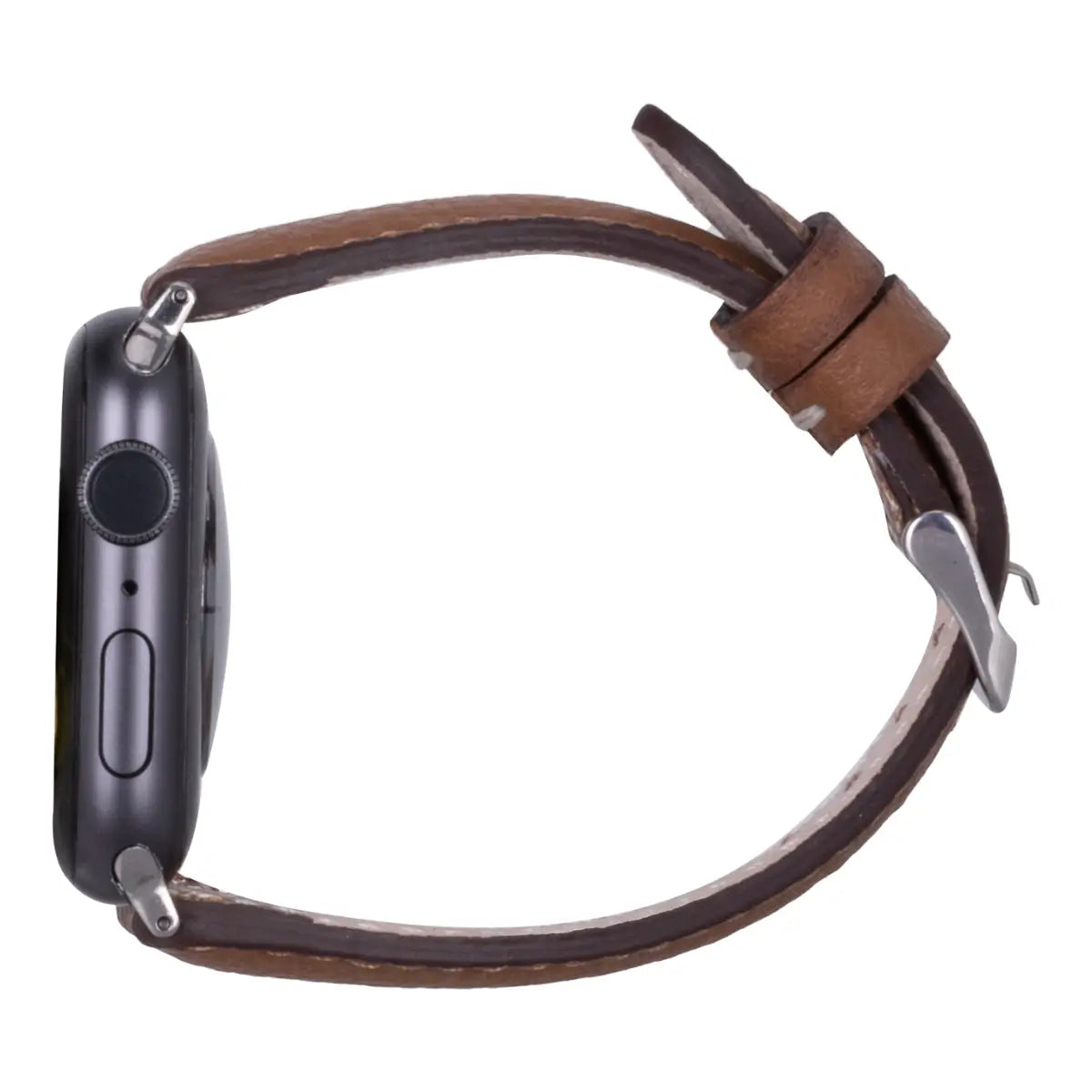 Brown Togo Leather Women's Apple Watch Band