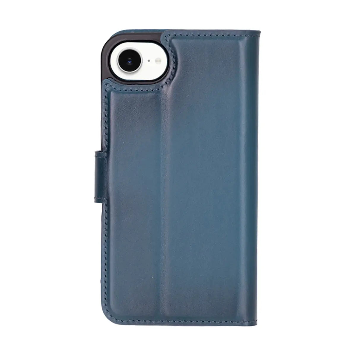 Burnished Blue Leather Wallet Case for iPhone 16e