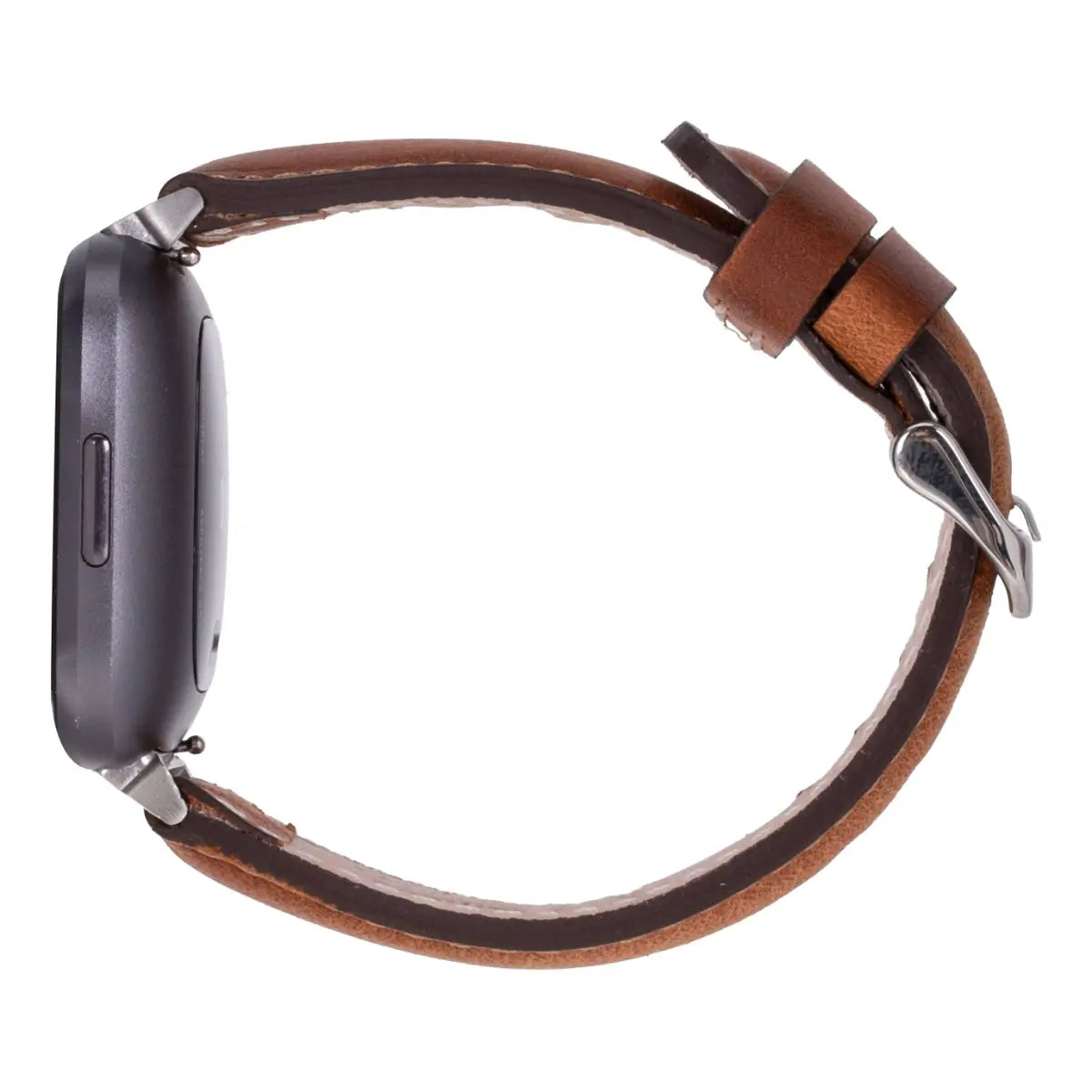 Burnished Brown Leather Fitbit Watch Band