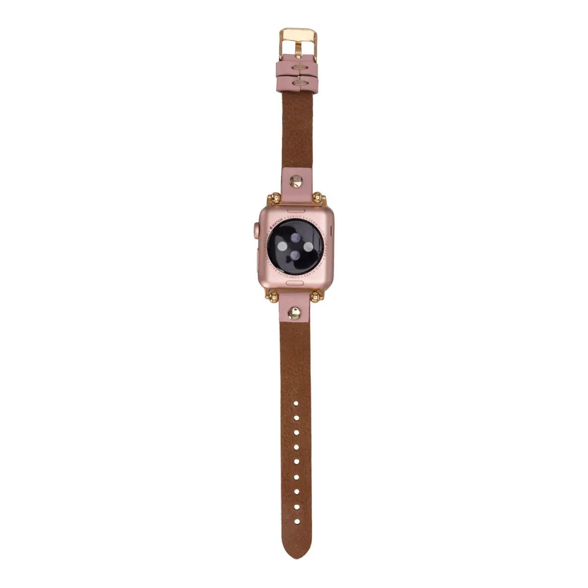 Burnished Brown Leather Ultra Slim Apple Watch Band