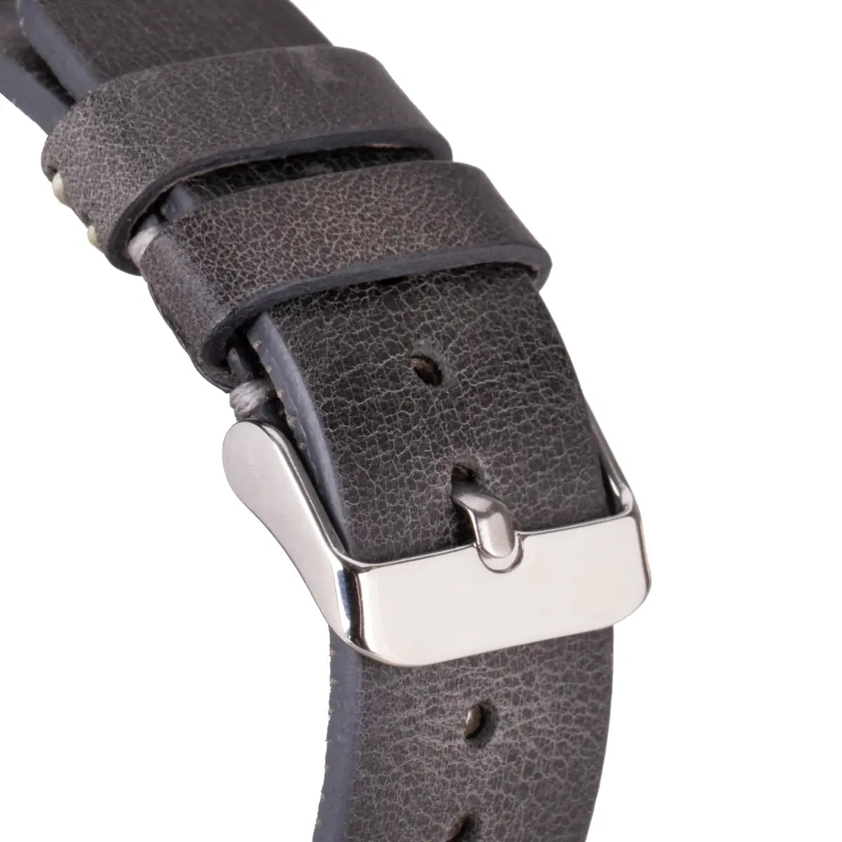 Burnished Gray Leather Sport Apple Watch Band