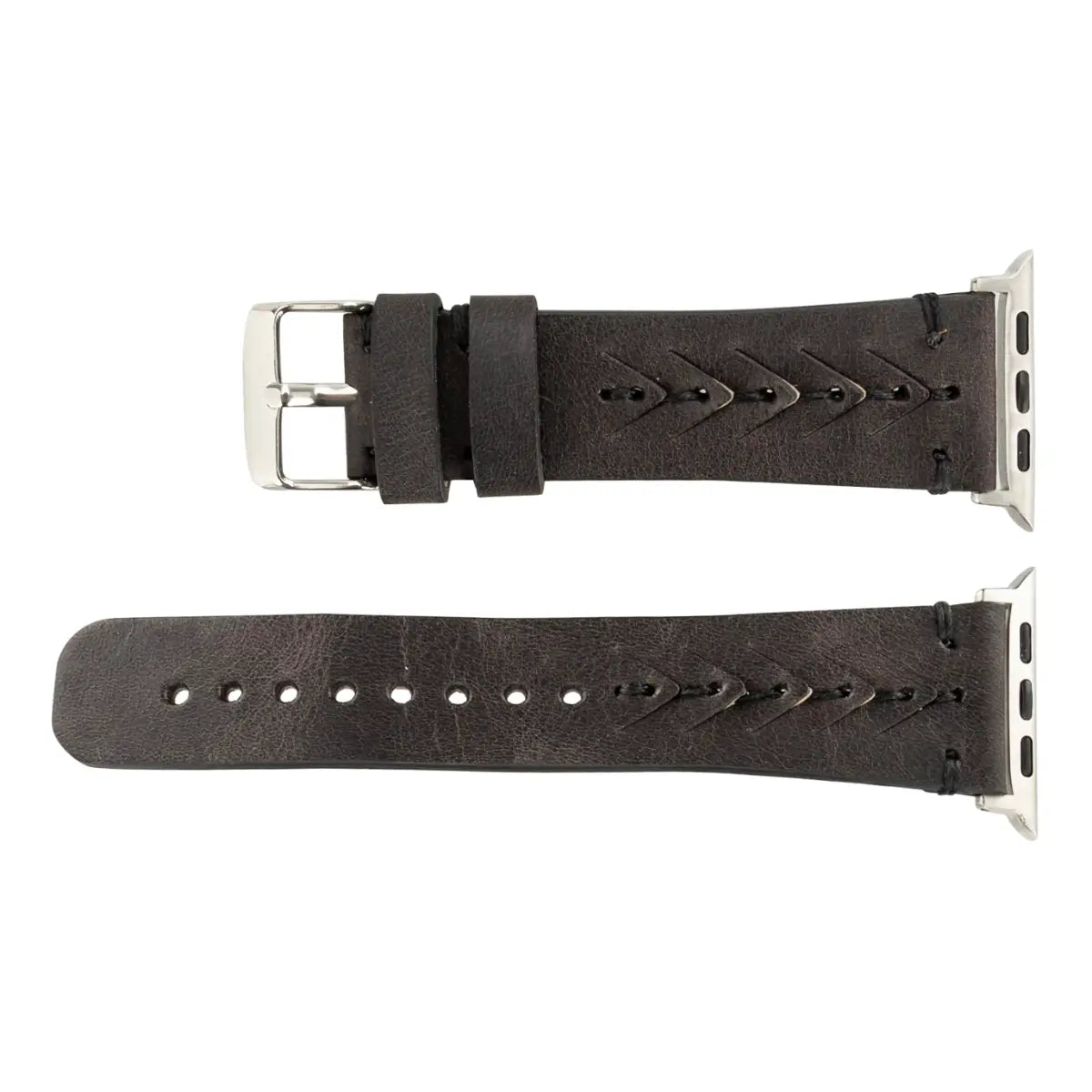 Burnished Gray Leather Sport Apple Watch Band