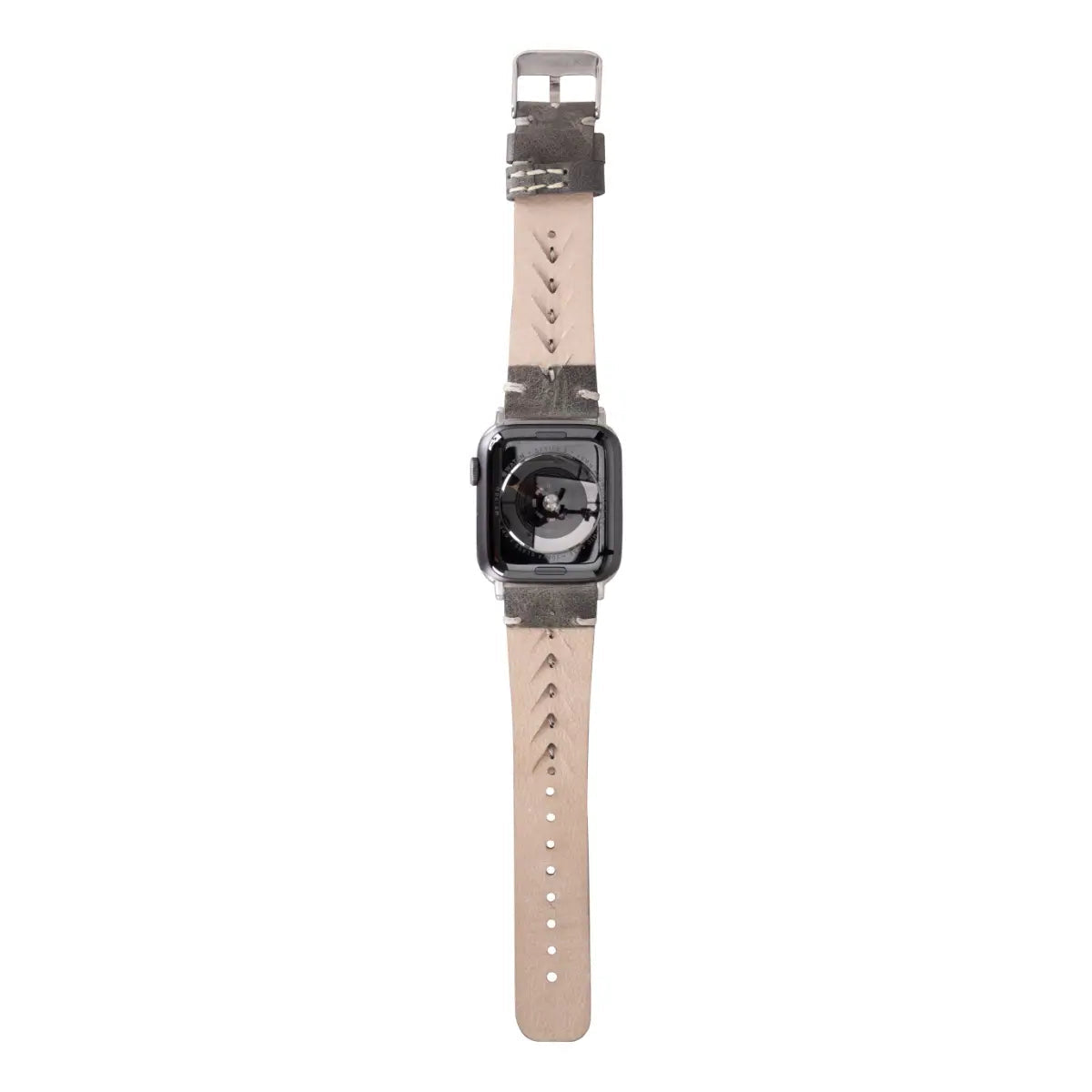 Burnished Gray Leather Sport Apple Watch Band