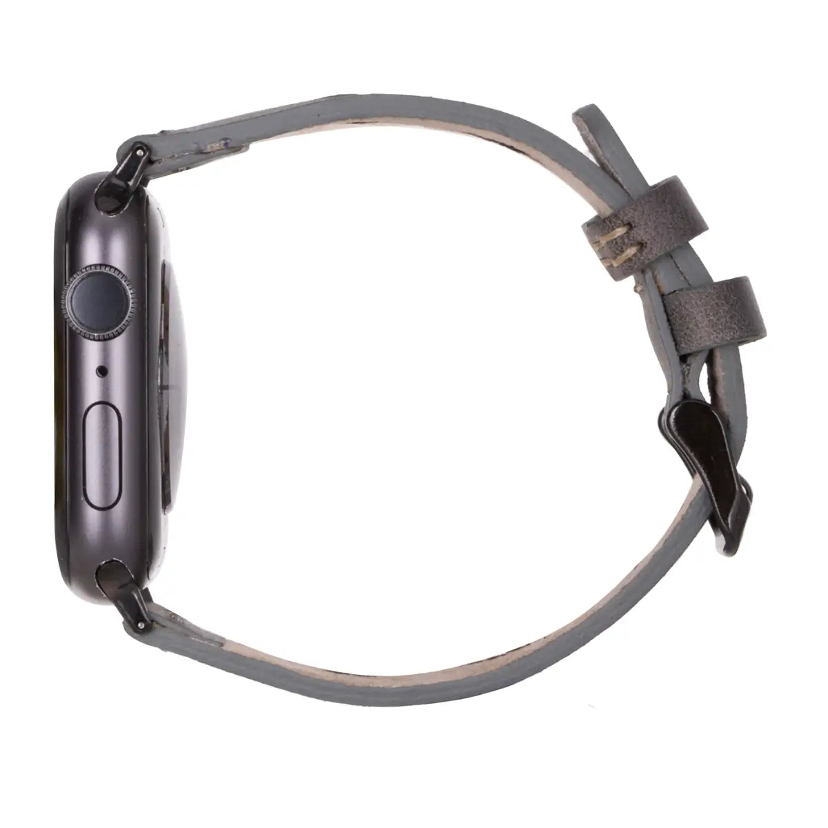 Burnished Gray Leather Sport Apple Watch Band