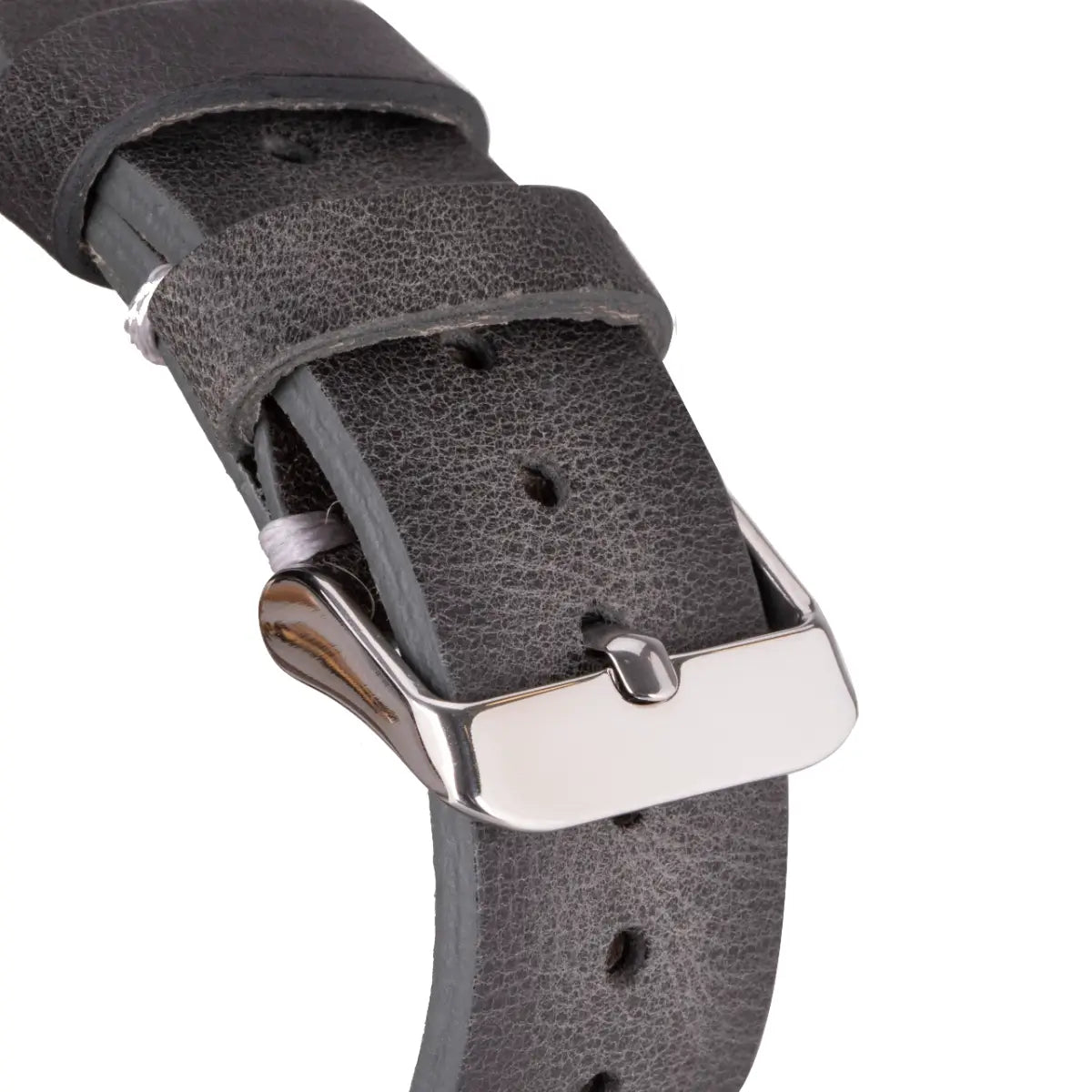 Burnished Gray Leather Sport Apple Watch Band