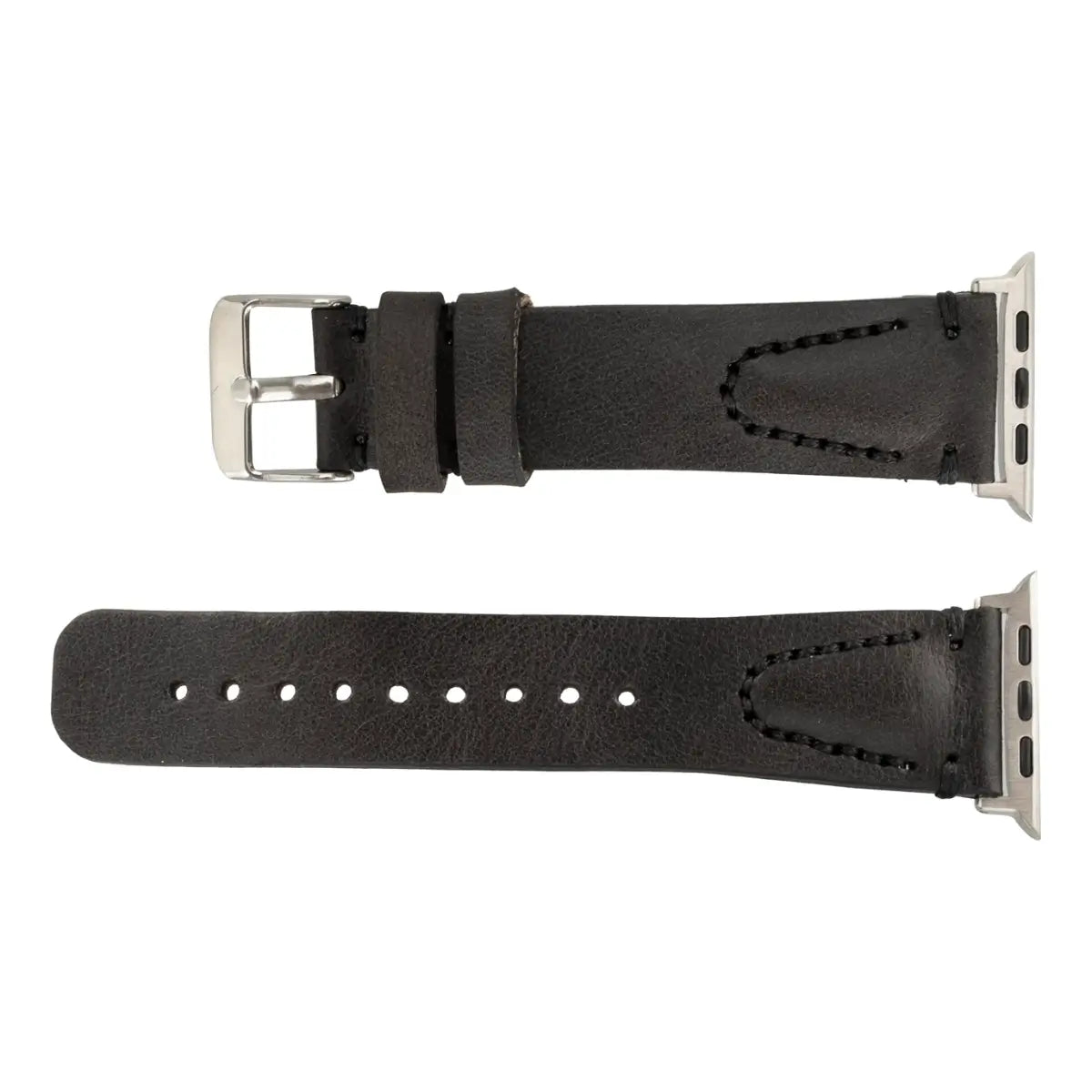 Burnished Gray Leather Sport Apple Watch Band