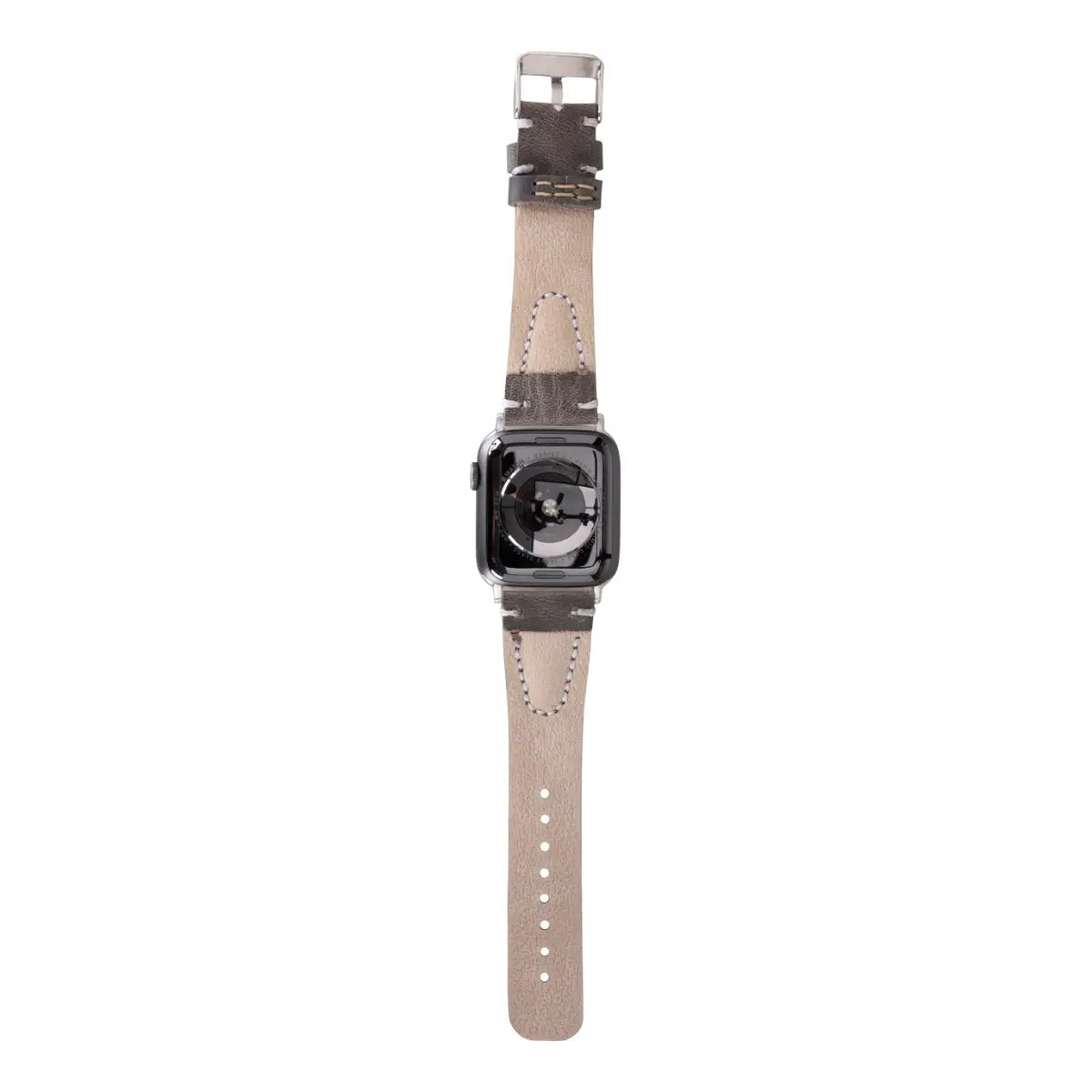 Burnished Gray Leather Sport Apple Watch Band