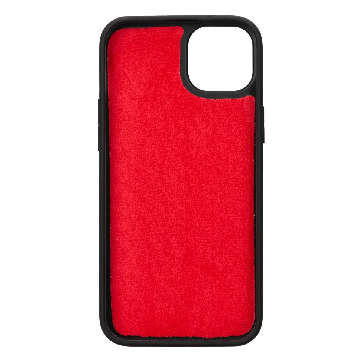 Burnished Red Leather Wallet Case for iPhone 15 Plus