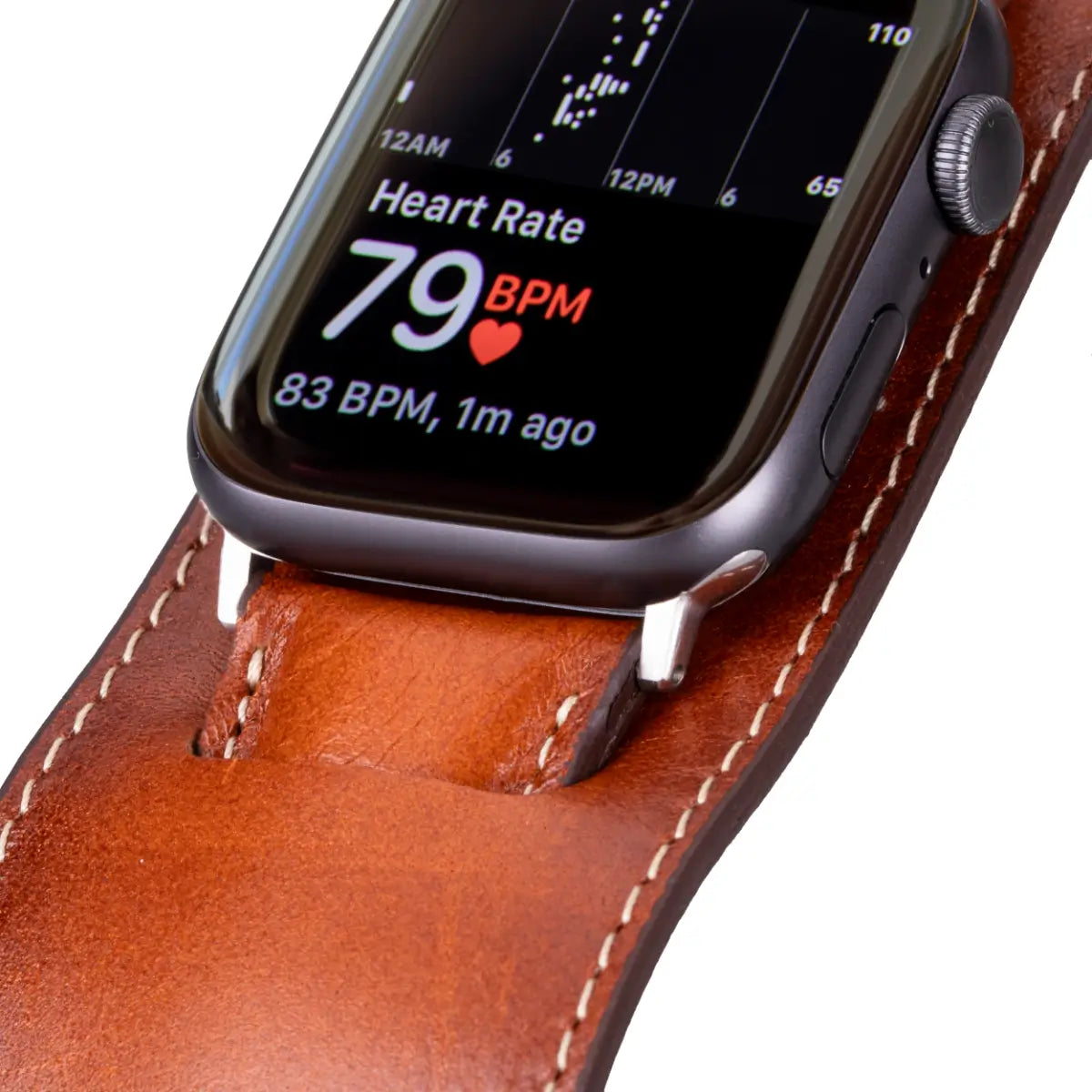 Burnished Tan Leather Cuff Apple Watch Band