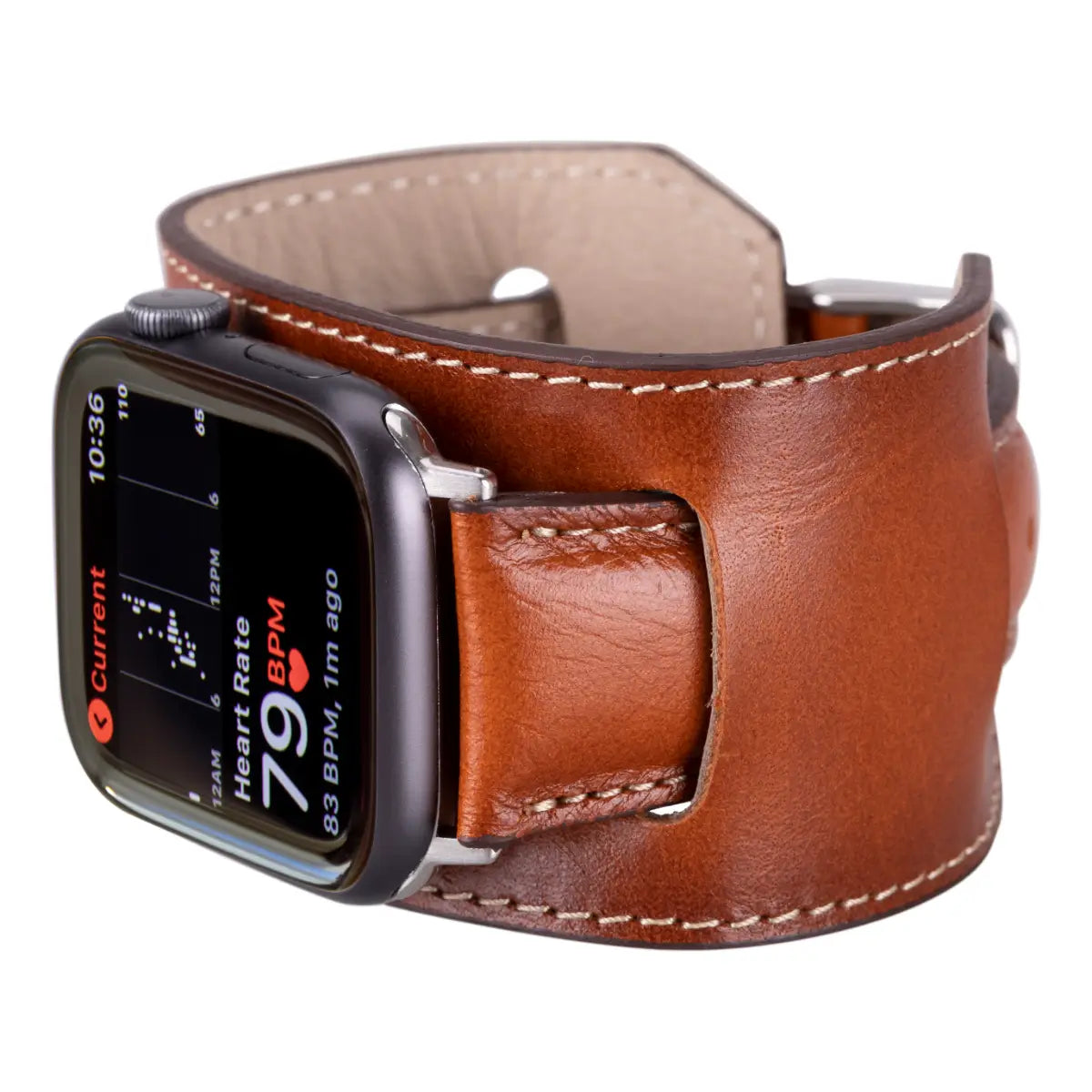 Burnished Tan Leather Cuff Apple Watch Band