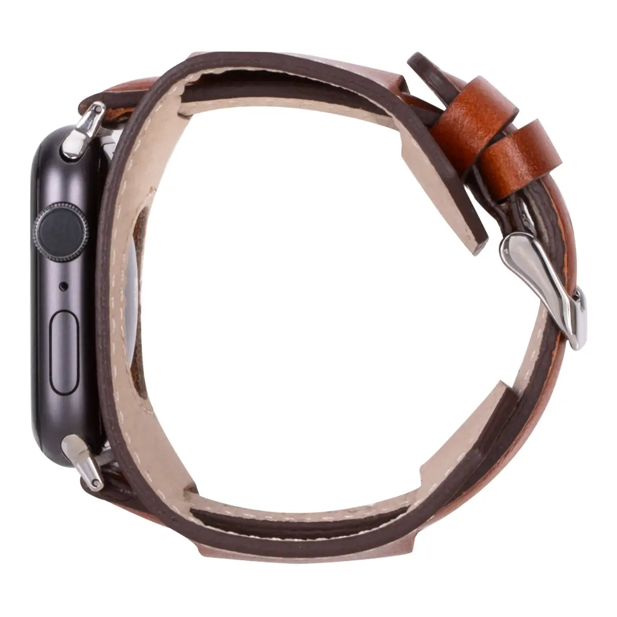 Burnished Tan Leather Cuff Apple Watch Band