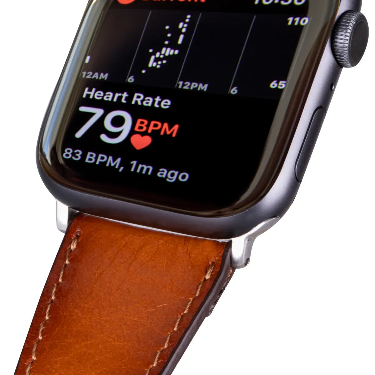 Burnished Tan Leather Double Tour Apple Watch Band
