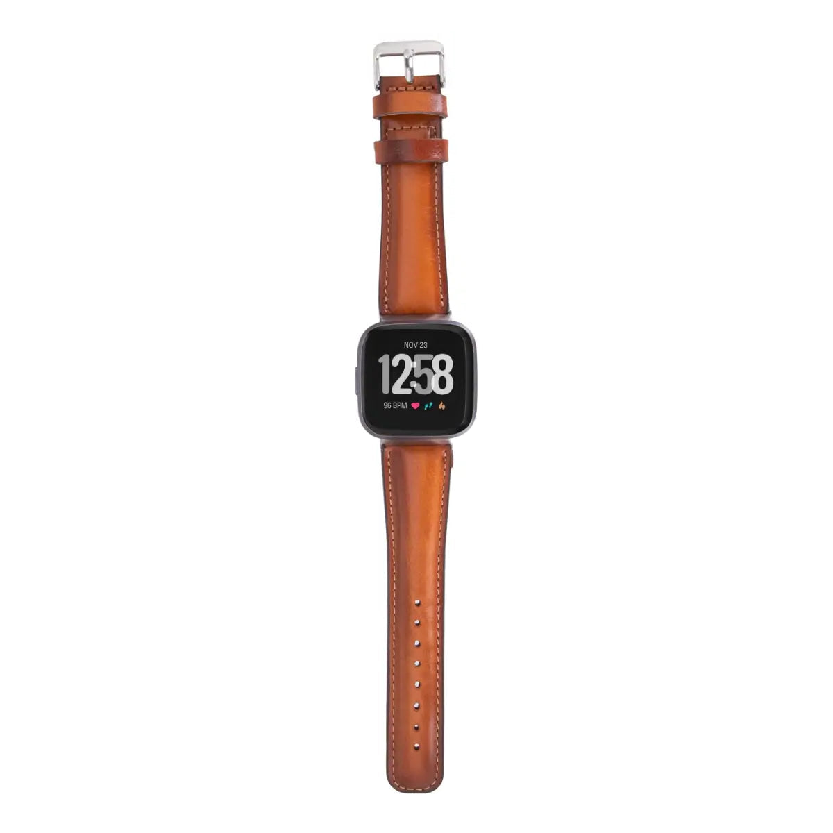 Burnished Tan Leather Fitbit Watch Band