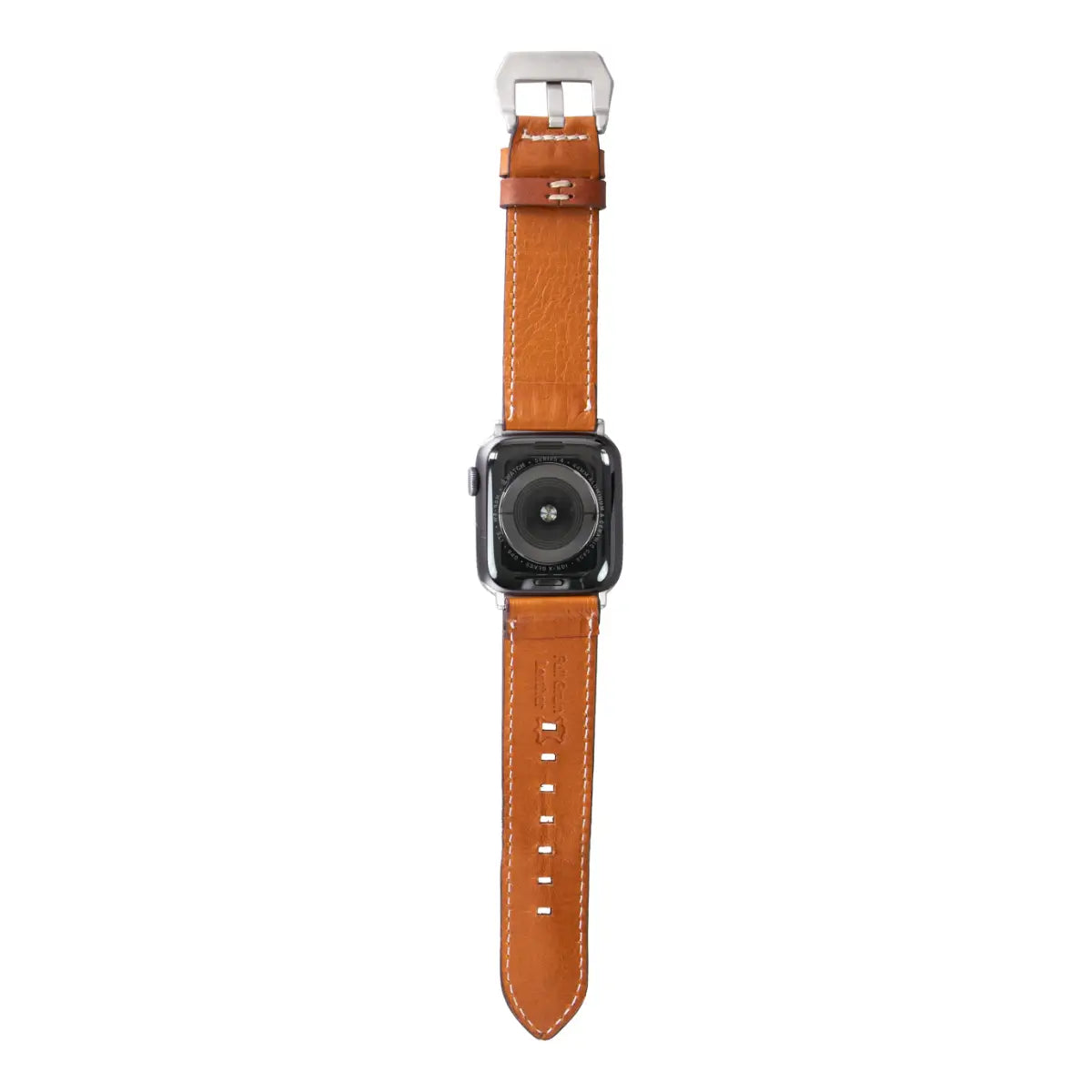 Burnished Tan Leather Mens Apple Watch Band