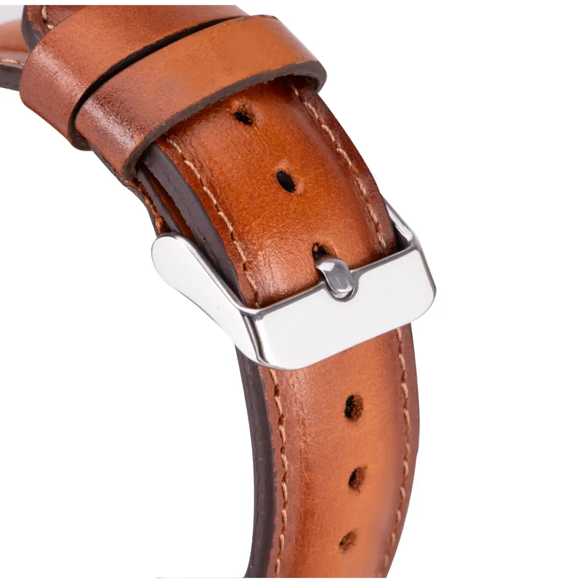 Burnished Tan Leather Rally Apple Watch Band