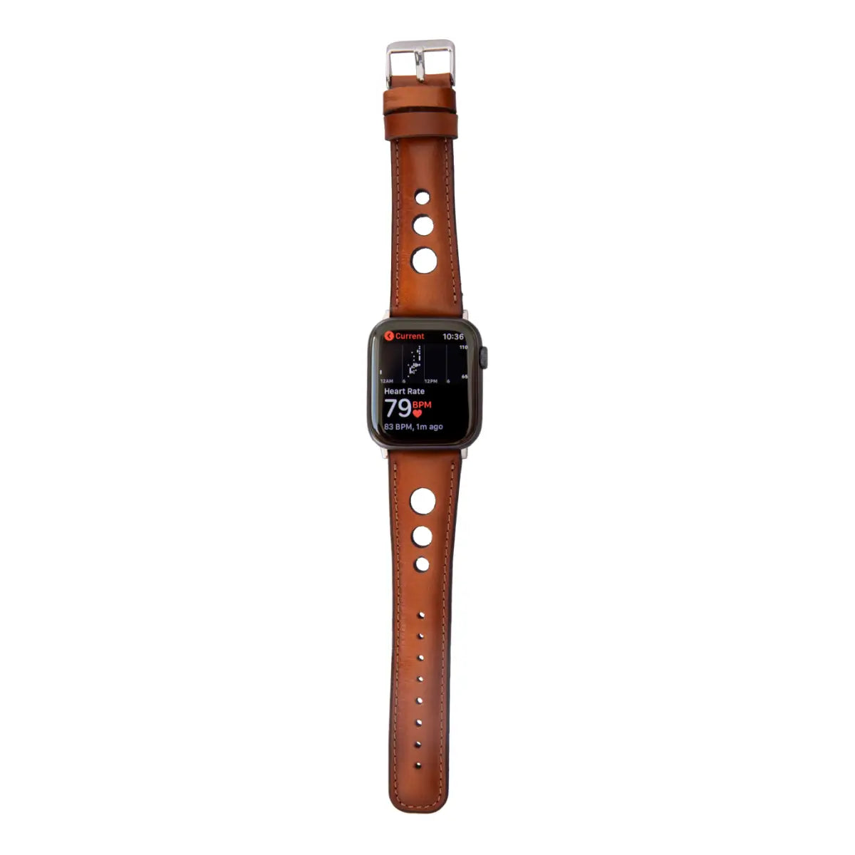 Burnished Tan Leather Rally Apple Watch Band