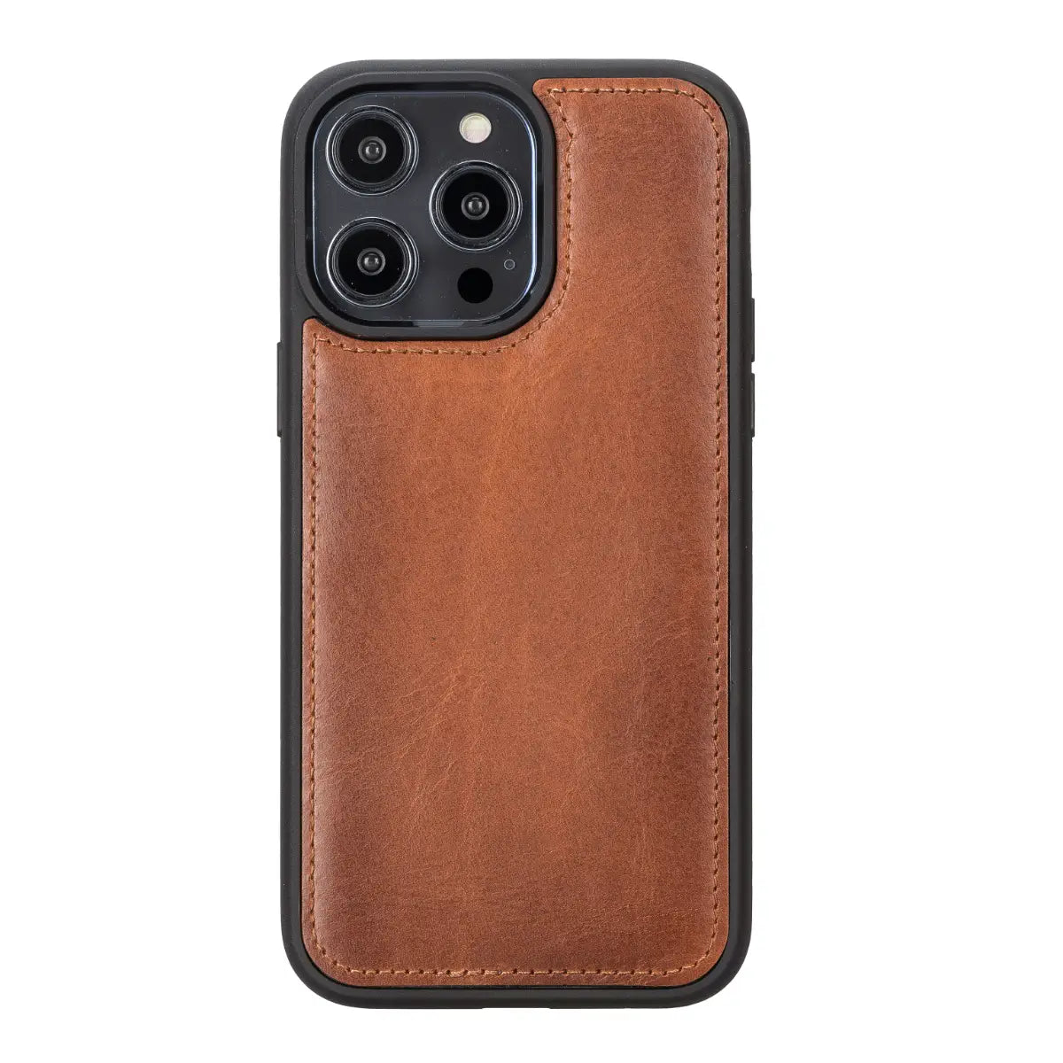 Burnished Tan Leather Wallet Case for iPhone 14 Pro Max