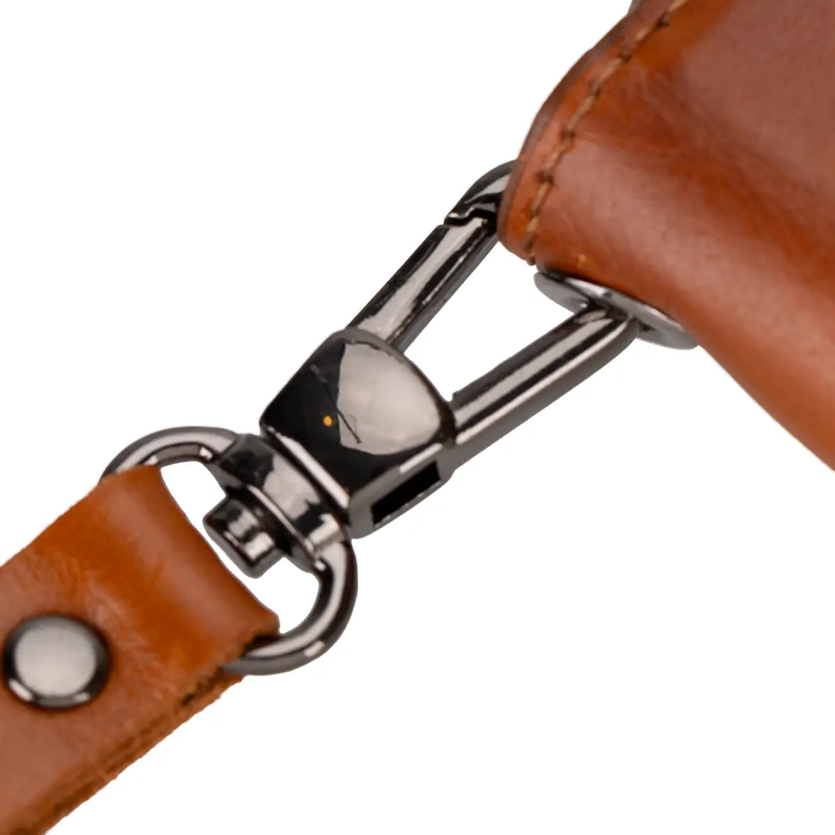 Burnished Tan Leather Wrist Strap for Phone Cases