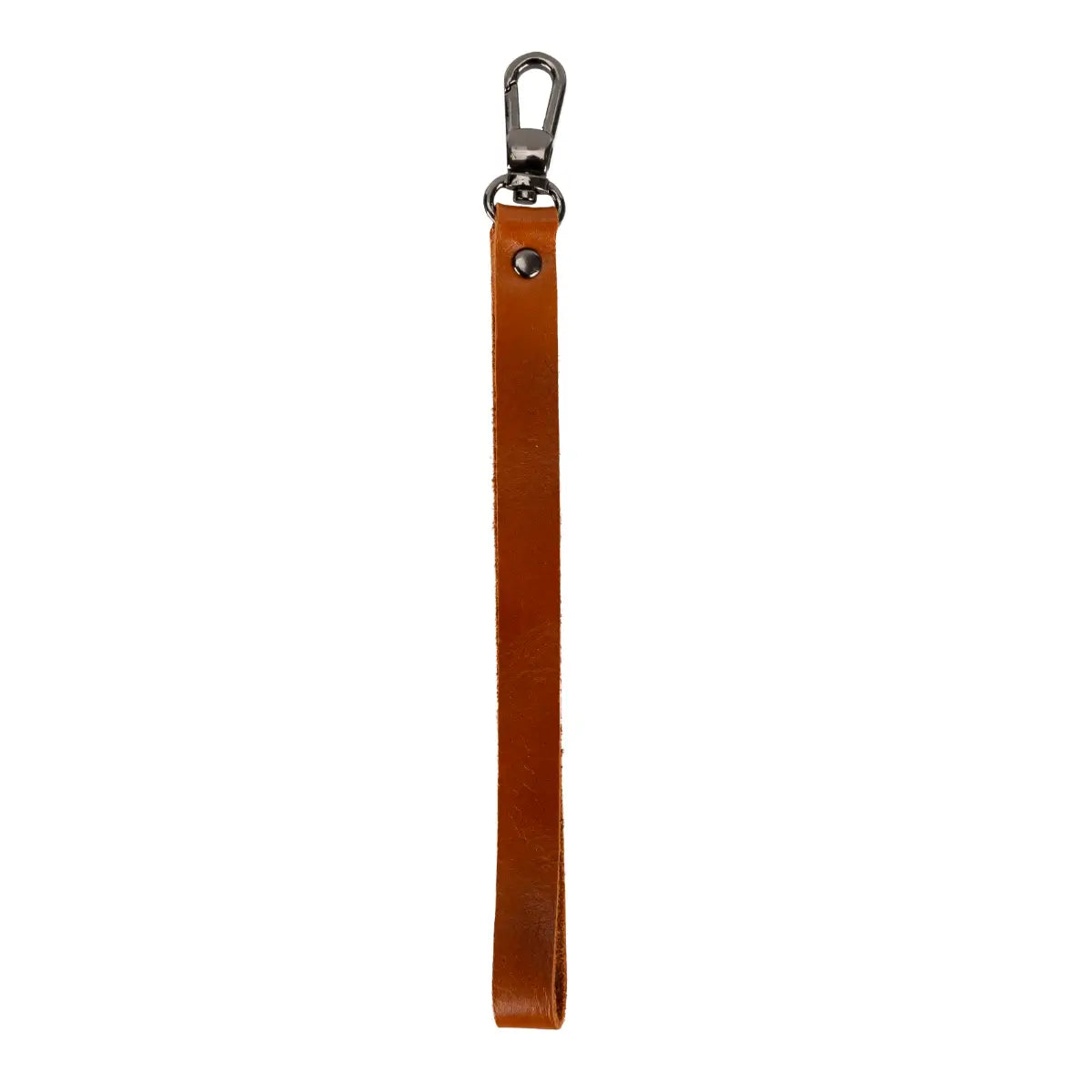 Burnished Tan Leather Wrist Strap for Phone Cases