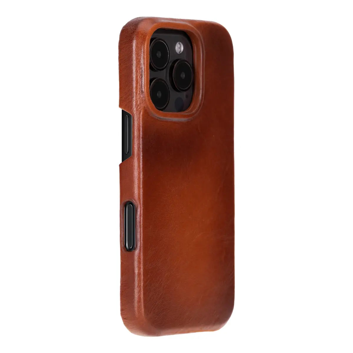 Burnished Tan Leather iPhone 16 Pro Prestige Wallet Case