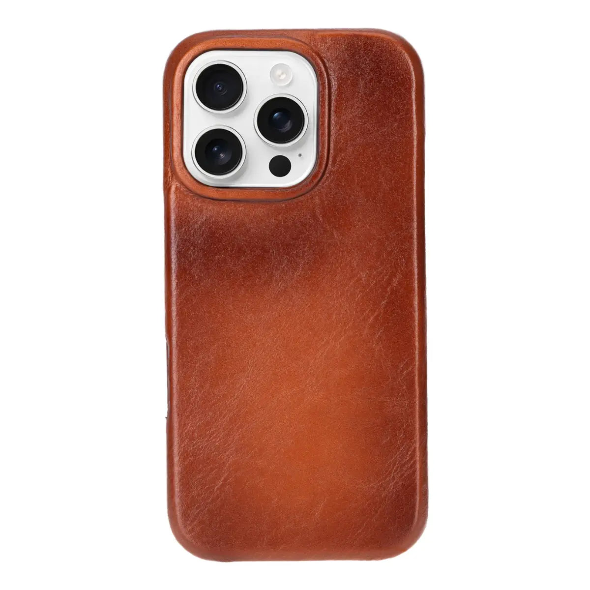 Burnished Tan Leather iPhone 16 Pro Prestige Wallet Case