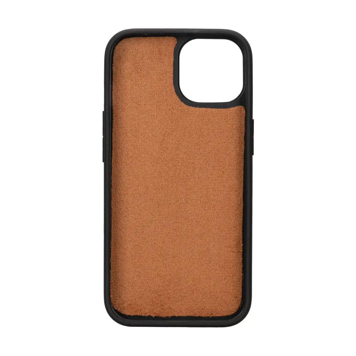 Burnished Brown Leather Wallet Case for iPhone 15