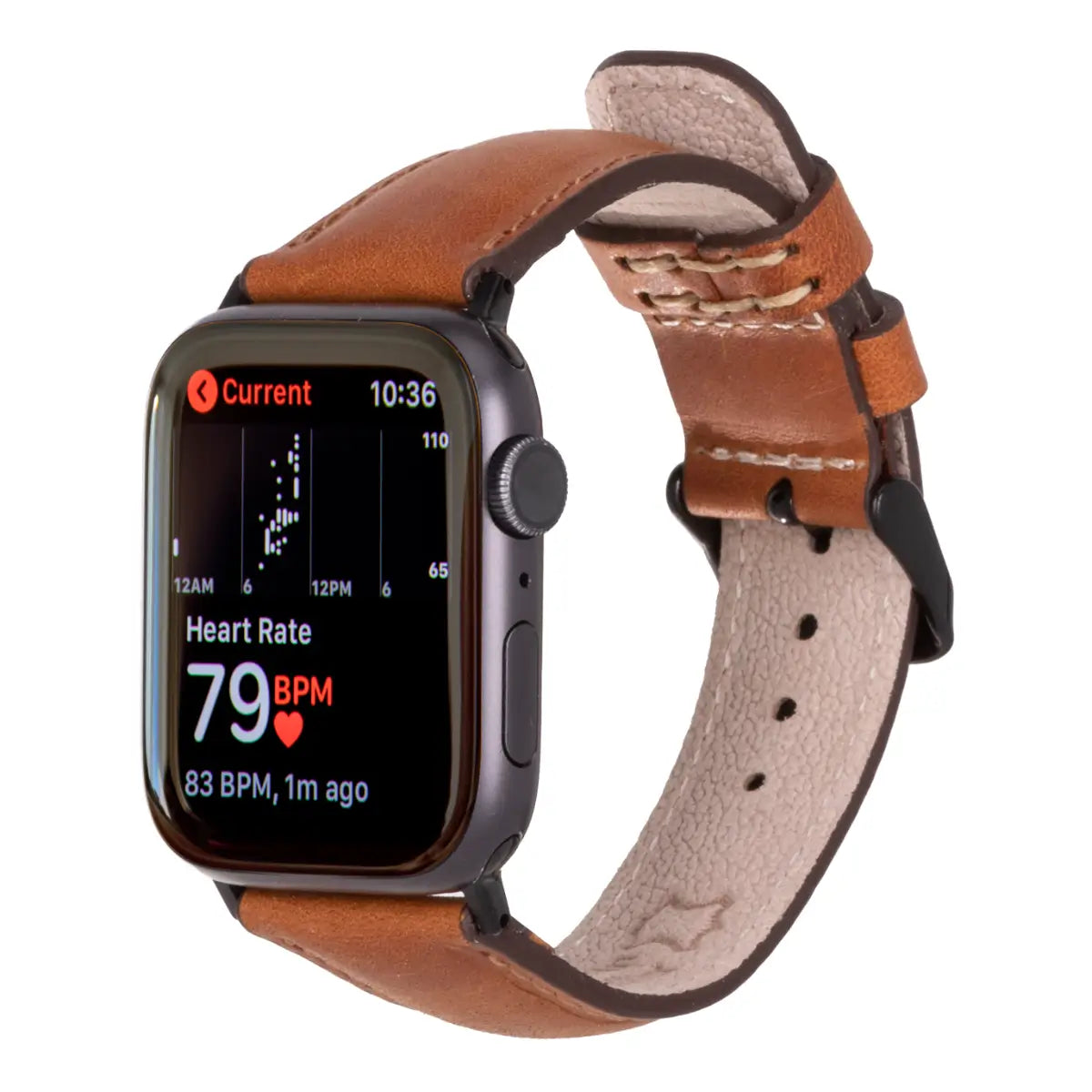 Camel Brown Leather Classic Apple Watch Band