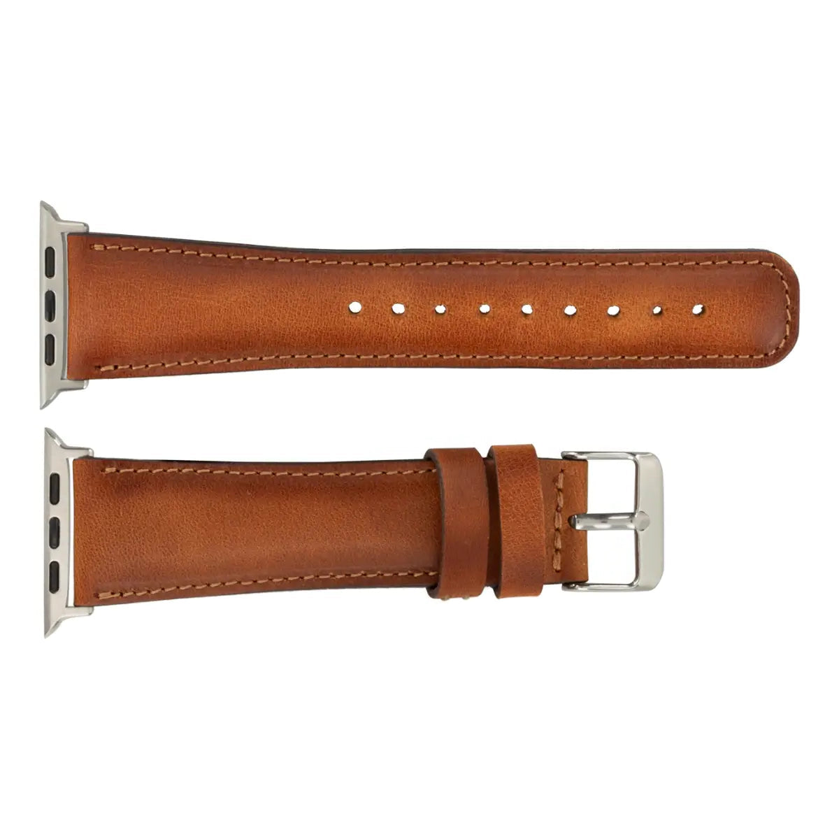 Camel Brown Leather Classic Apple Watch Band